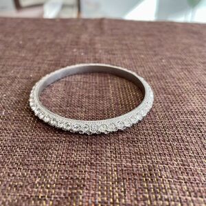 Silver Rhinestone Bangle